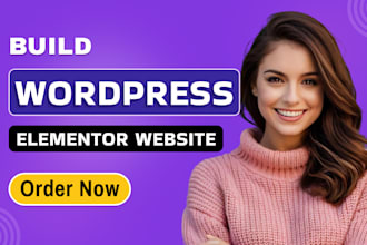 build wordpress elementor website