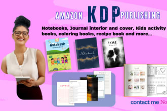 design KDP low content book, amazon KDP journal, amazon, KDP, journal formatting