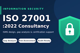 prepare your iso 27001 certification with gap analysis and documentation