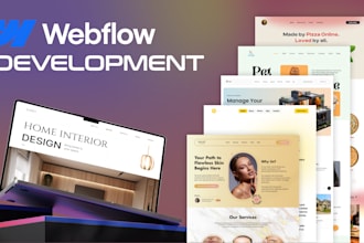 design, redesign, or develop website, expert webflow designer