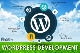 develop complete wordpress solutions, design, plugins, fixes