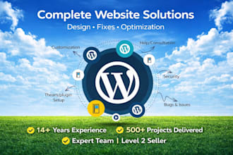 do complete wordpress solutions and fixes