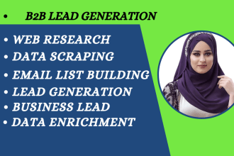 do b2b lead generation, b2b sale lead, email list building, sale funnel lead