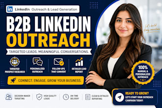 do b2b linkedin outreach and lead generation