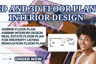 do 2d floor plan 3d floor plan for interior design airbnb
