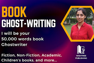 provide ghost writing service for your book