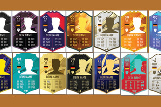 edit and handle FIFA fut ultimate team card in your store