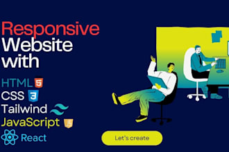 be your frontend web developer with HTML, CSS, and reactjs