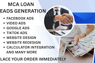 mca loan leads business loan mca leads loan facebook ads google ads video ads