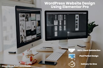 design a wordpress website using elementor