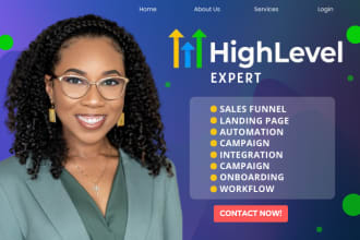 build gohighlevel landing page, gohighlevel sales funnel, go high level website