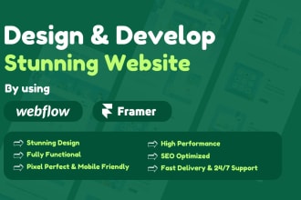 do figma to webflow or figma to framer website design or redesign