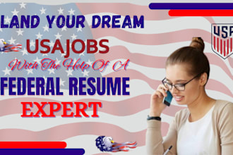 rewrite federal, veteran, usajobs, military, government, executive resume