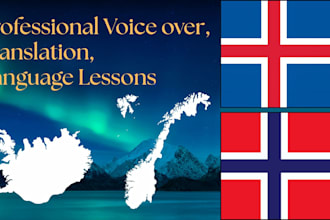 translate english to icelandic or norwegian or vice versa