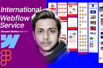 do webflow website, webflow e commerce, webflow bogs, figma to webflow, etc