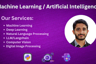 do machine learning, ai, llm, computer vision, nlp, dip, ml, and python tasks