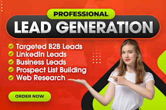 b2b lead generation, linkedin lead generation, business leads and lead list