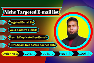 do niche targeted active email list, bulk email list, b2b for email marketing