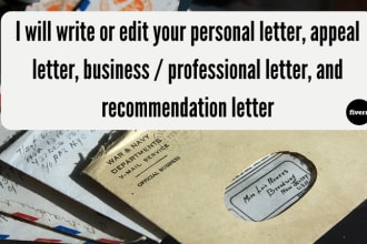 write effective appeal, business or personal letter