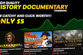 create high quality history and documentary thumbnails