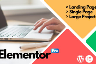 be your elementor expert to build website