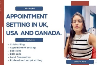be your b2b cold caller and appointment setter