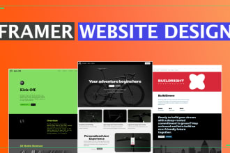 create a modern and responsive website using the framer platform