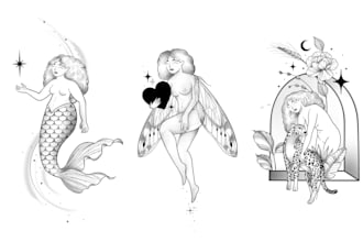 create fineline tattoo design