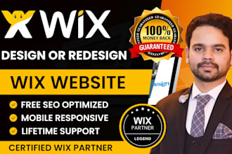 design wix website or redesign wix website