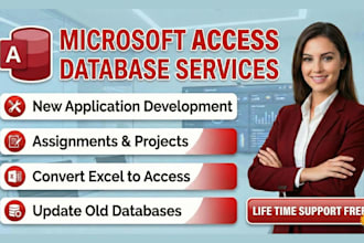 do your microsoft access database, desktop application, projects