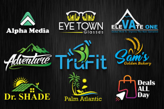create a modern business logo design with copyrights and free vector file