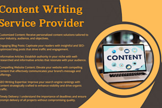 provide blog post and article writing SEO content writing