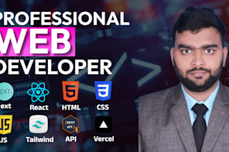 write your web design codes using HTML, CSS, javascript, tailwind, react, next