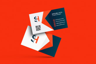 do company business card design and business card in 6 hours