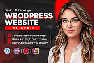 do modern business website design, redesign and wordpress website development