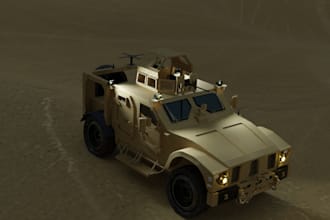 model a 3d model of a military ground vehicle of your choice