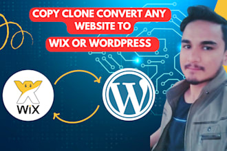 clone, redesign or wix, weebly, figma to wordpress website design development