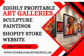 design sculpture paintings ceramics pottery craft artworks shopify store website