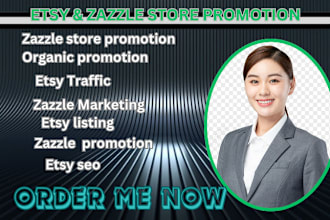 promote your etsy, shopify store and zazzle store promotion