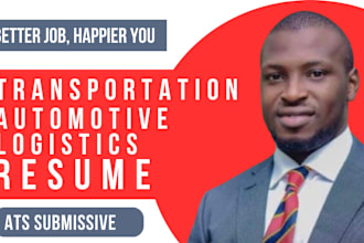 write unique ats transportation resume, logistics, and automotive resume