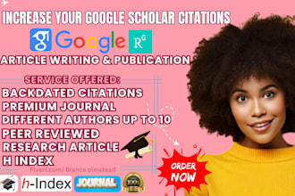 increase google scholar citations, journals, backdated citations, researchgate