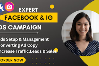 run facebook and ig ads campaigns for leads and sales