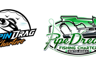 design your fishing logo in 24hrs