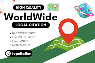 do canada, USA, UK, aus, germany, india local citations, SEO backlinks