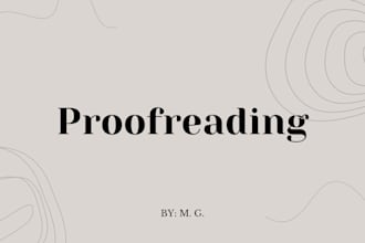 proofread your work meticulously