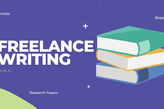 do freelance writing for blogs, articles, and papers