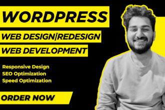 do wordpress website design, wordpress website development elementor and divi