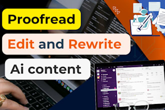 manually edit, rewrite, proofread, and humanize ai content
