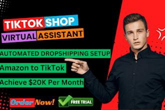 set up tiktok shop and manage tiktok seller center as a tiktok virtual assistant