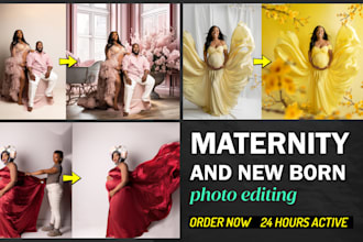 do professional maternity, newborn, family and model photo retouching